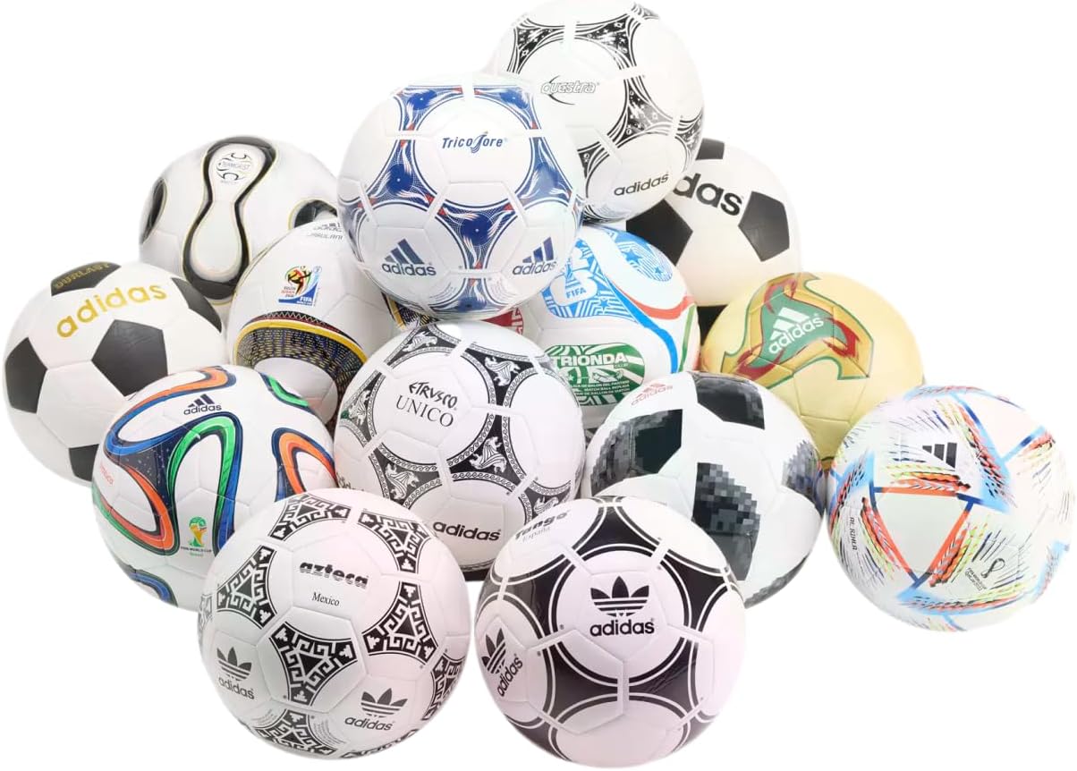 adidas World Cup Historical Ball Set – Limited Edition Collection of Iconic World Cup Match Balls - Size 5