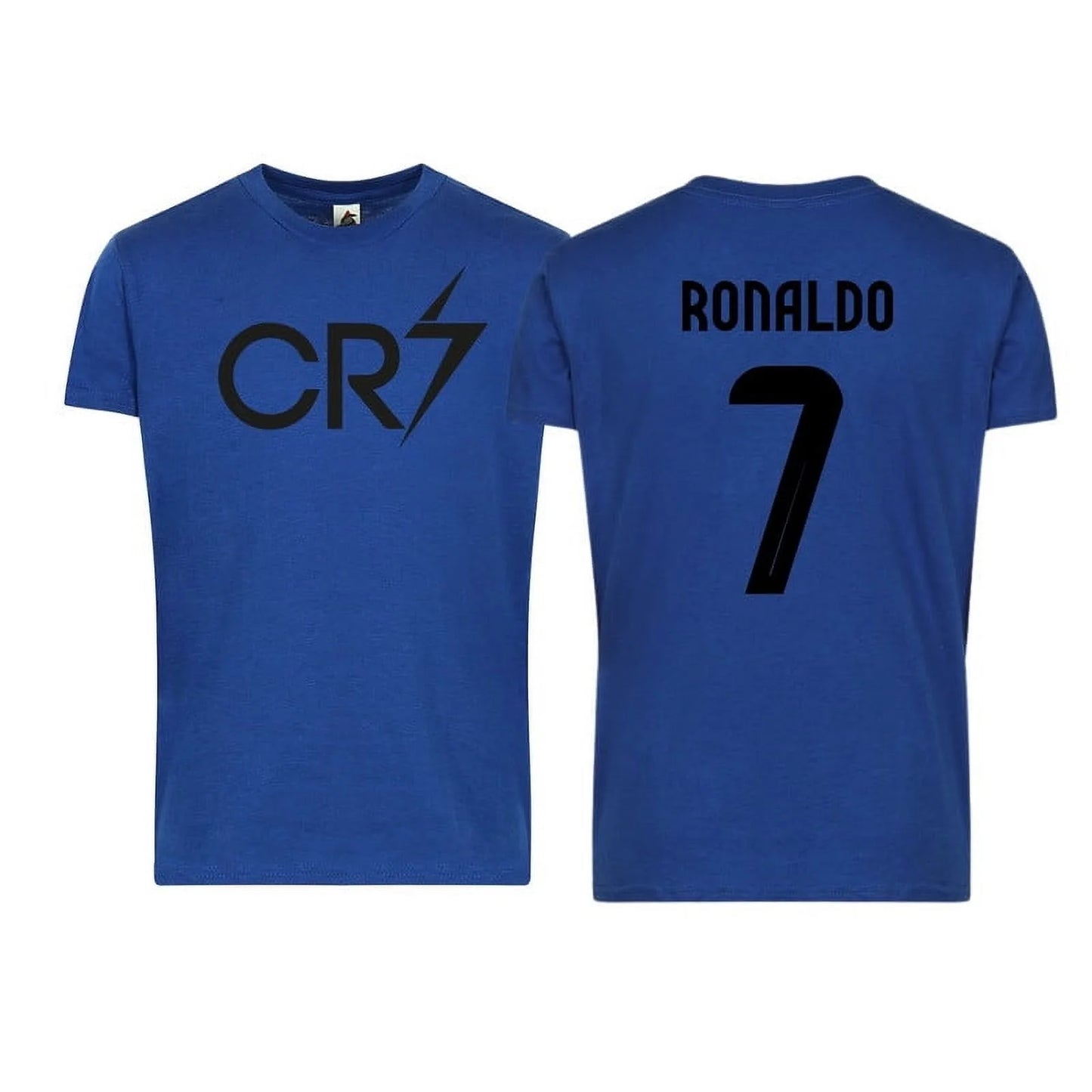 Adult Unisex CR7 Ronaldo #7 Short Sleeve Tee – Super-Soft Soccer Fan Shirt with Front & Back Design