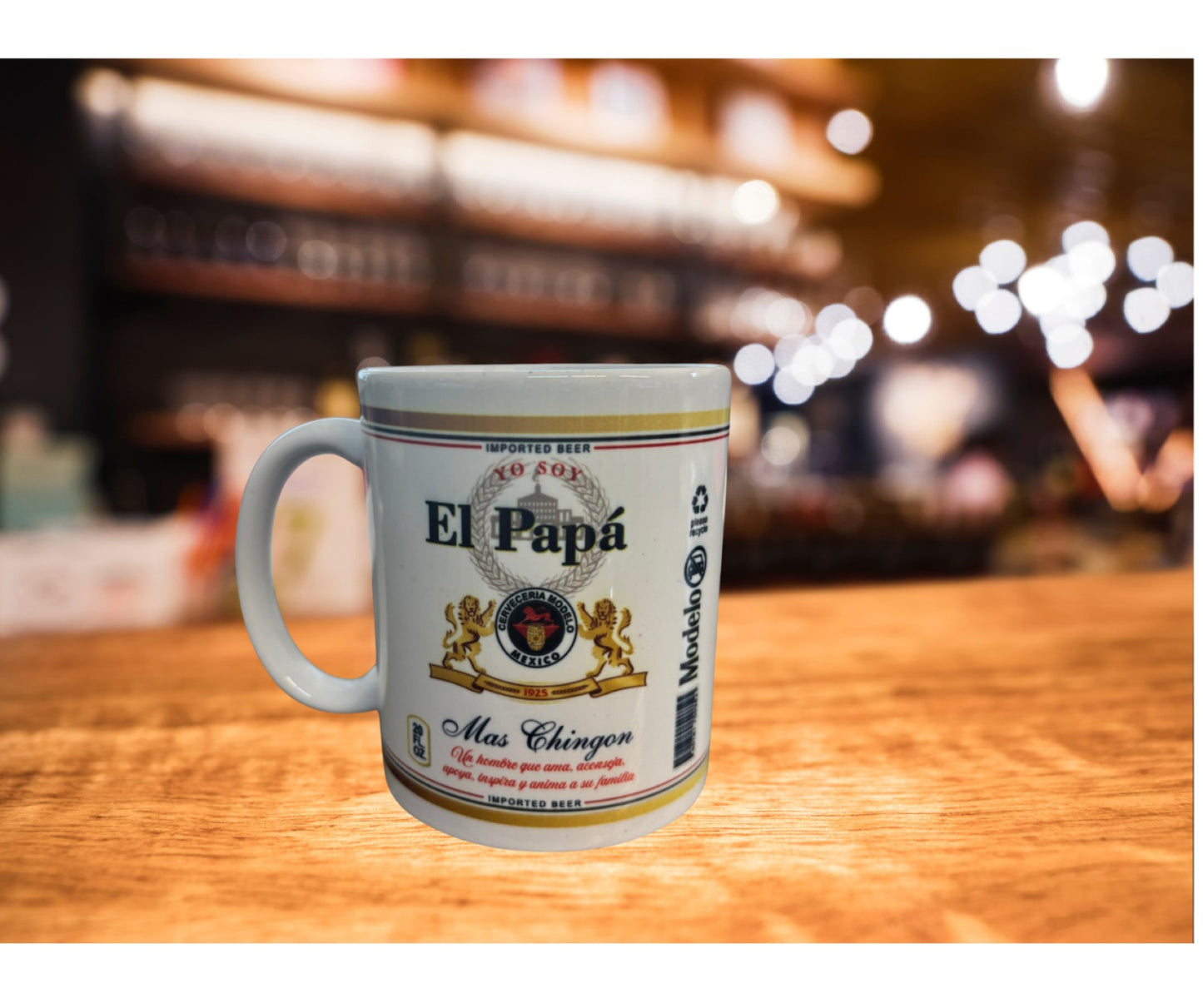 Celebrate your dad with a fun and meaningful gift! The El Papá Más Chingón 11oz Ceramic Mug is the perfect way to show appreciation for the coolest dad ever.