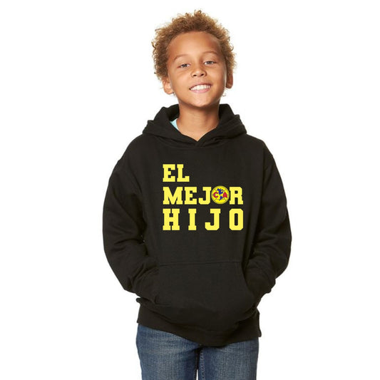 Kids/Youth Club America El Mejor Hijo Pullover Hoodie with Kangaroo Pocket - Comfortable & Stylish Sportswear
