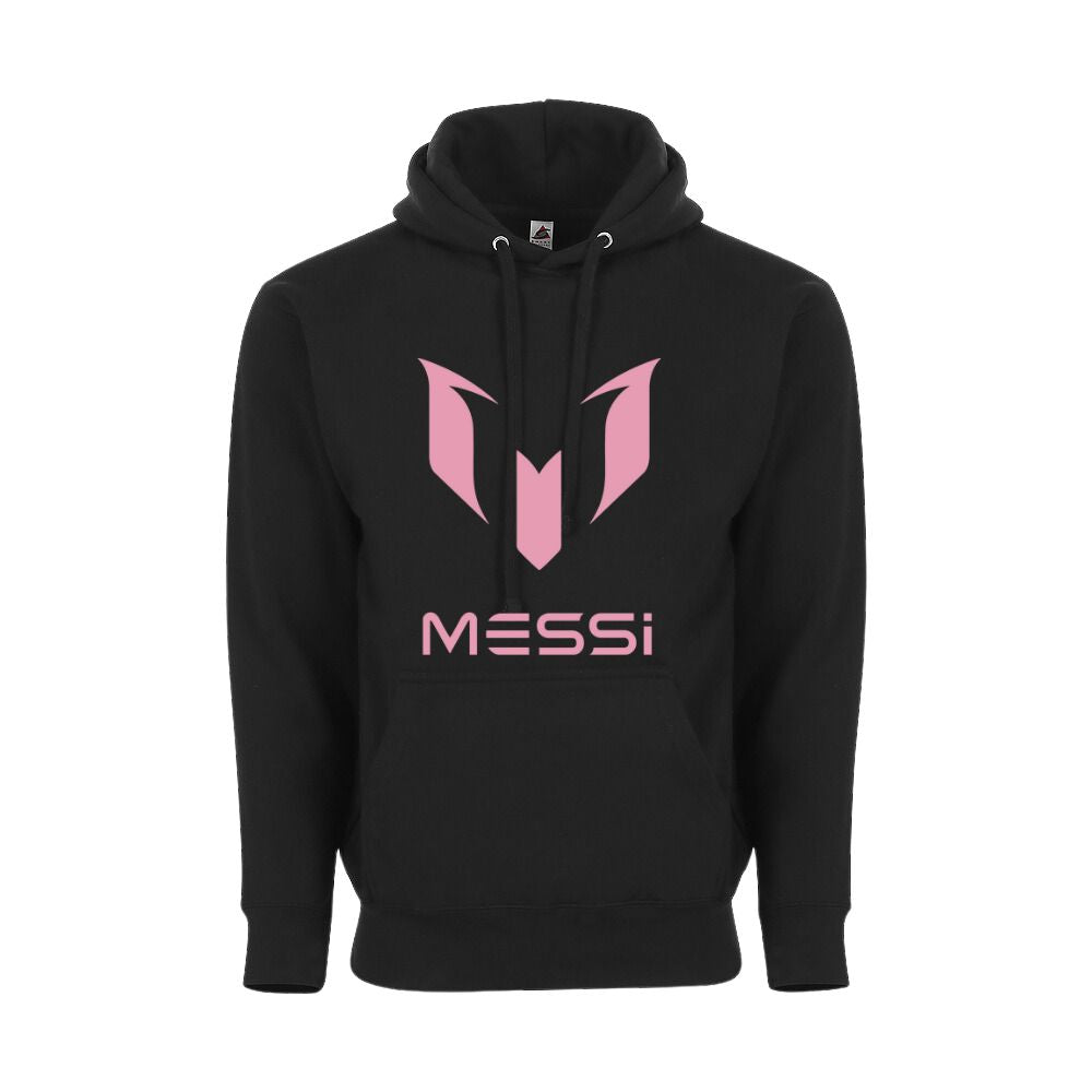 Adult Unisex Messi Comfort Hoodies - Black/Pink