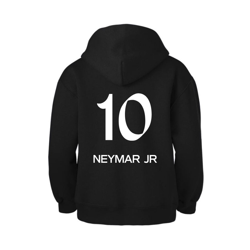 Kids/Youth Neymar Jr. #10 Pullover Hoodie with Kangaroo Pocket - Comfortable & Stylish Sportswear-With Front and Back Design