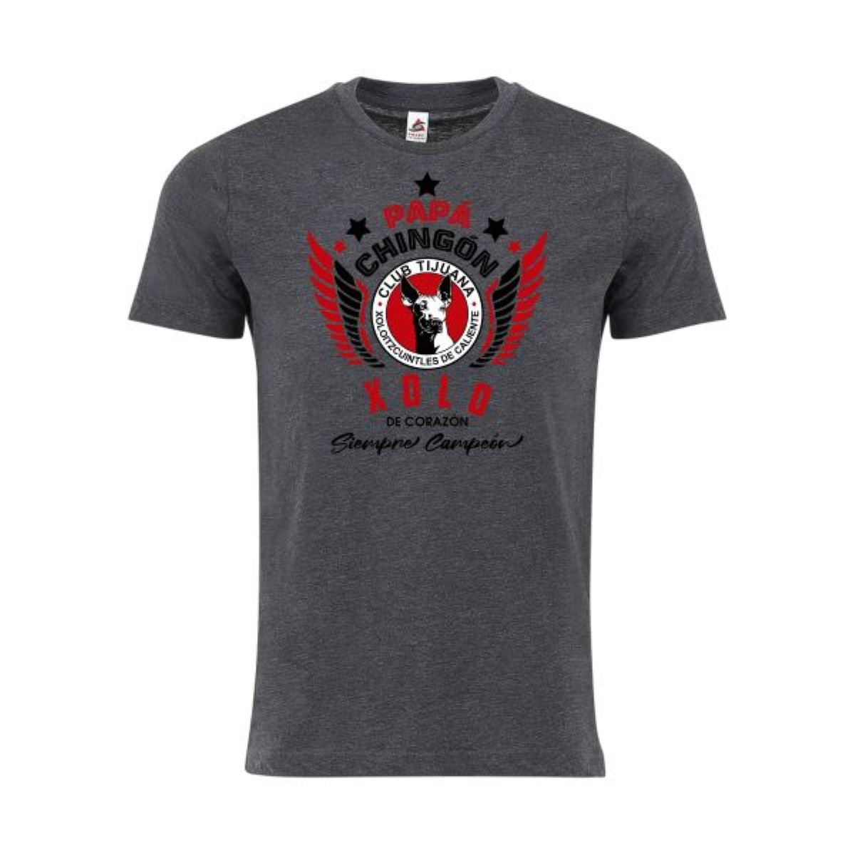Xolos Papá Chingón T-Shirt – Xolo de Corazón, Siempre Campeón Soccer Fan Tee for Men
