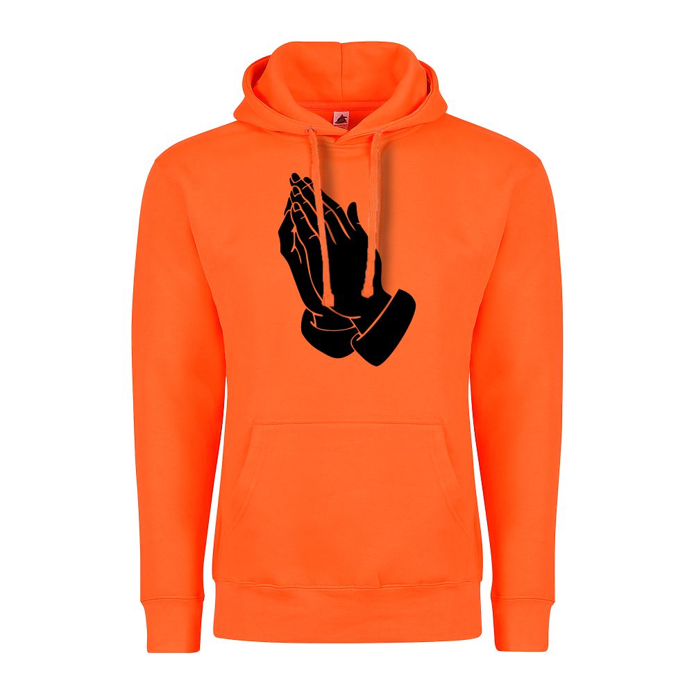 Blessed Christian Catholic Apparel - Prayer Hands Jesus Christ Men's Pullover Hoodie