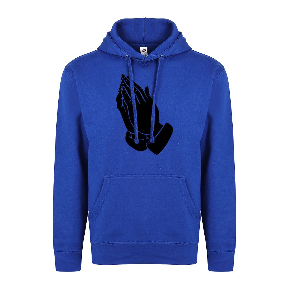 Blessed Christian Catholic Apparel - Prayer Hands Jesus Christ Men's Pullover Hoodie
