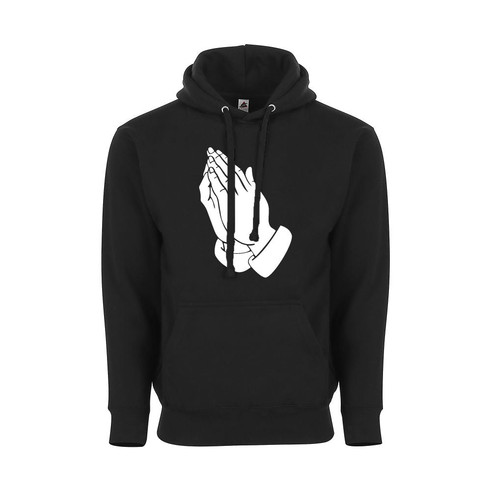 Blessed Christian Catholic Apparel - Prayer Hands Jesus Christ Men's Pullover Hoodie