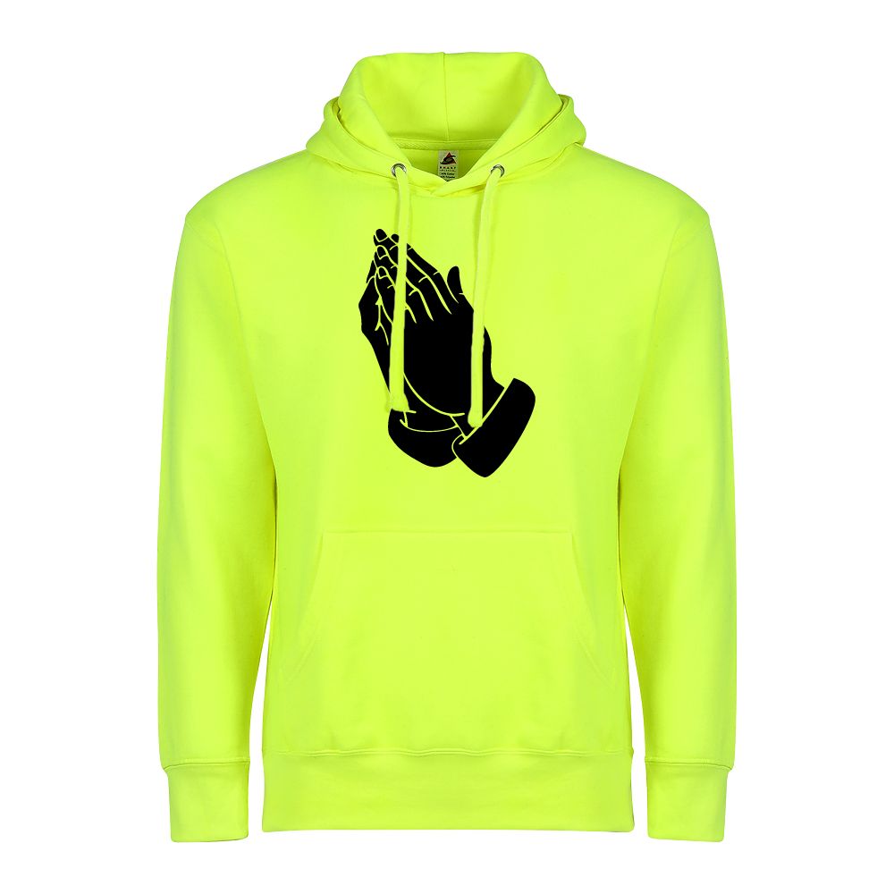 Blessed Christian Catholic Apparel - Prayer Hands Jesus Christ Men's Pullover Hoodie