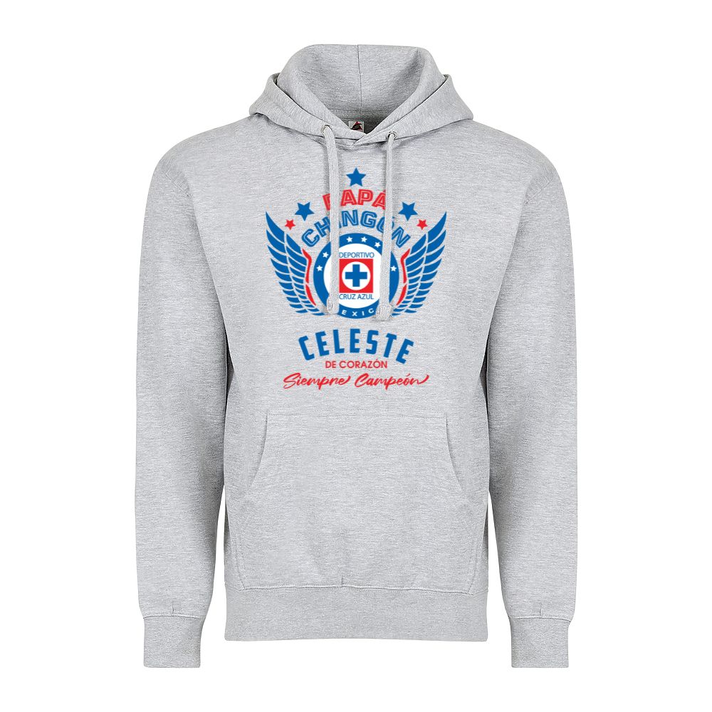 Papá Chingón Cruz Azul Adult Pullover Hoodie - Soccer Fan Apparel