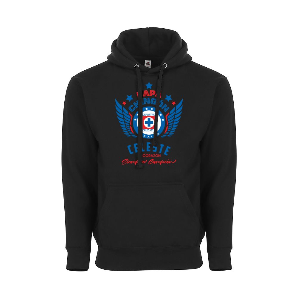Papá Chingón Cruz Azul Adult Pullover Hoodie - Soccer Fan Apparel