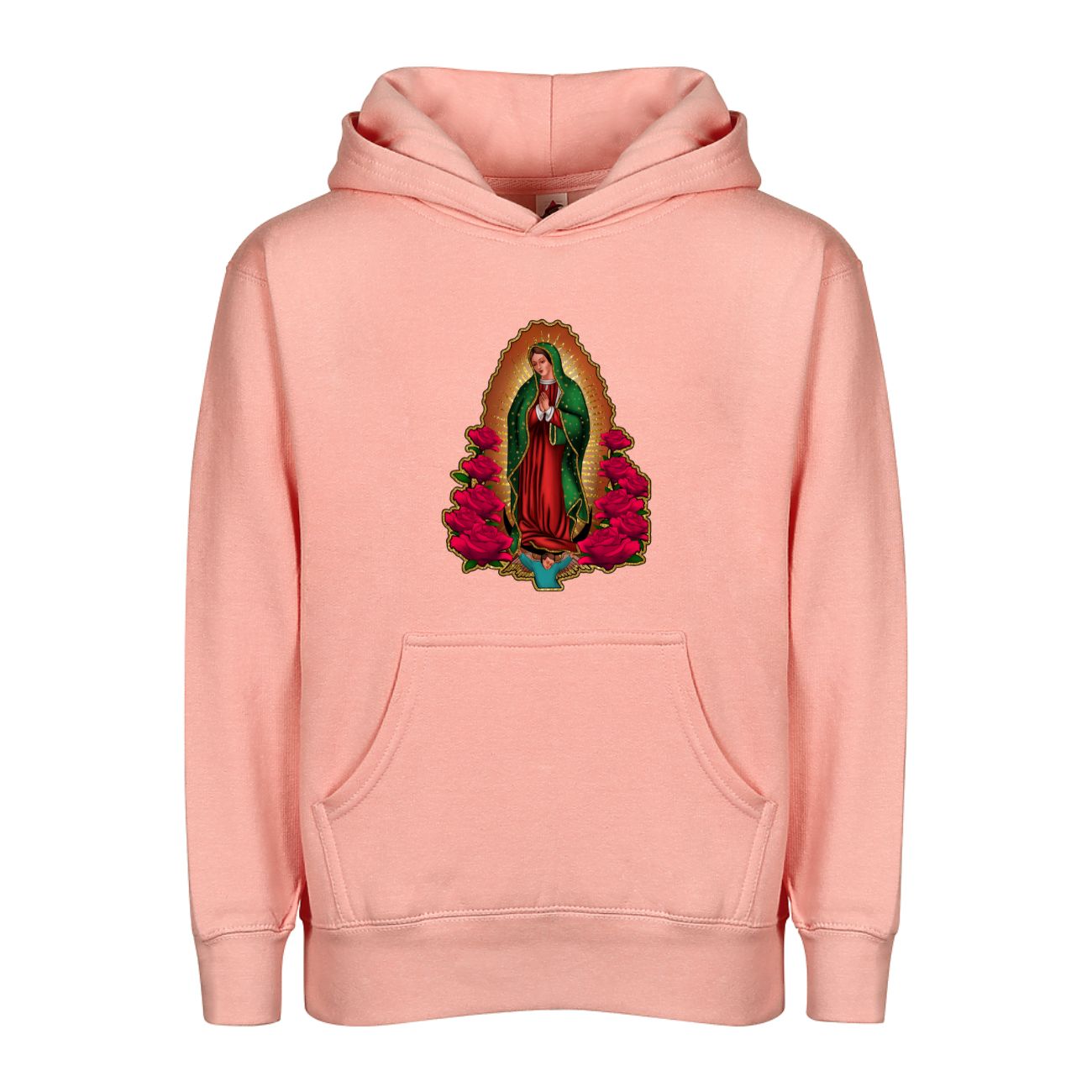 Kids/ Youth Our Lady of Guadalupe Pullover Hoodie - Virgen de Guadalupe Kids/Youth Hoodie