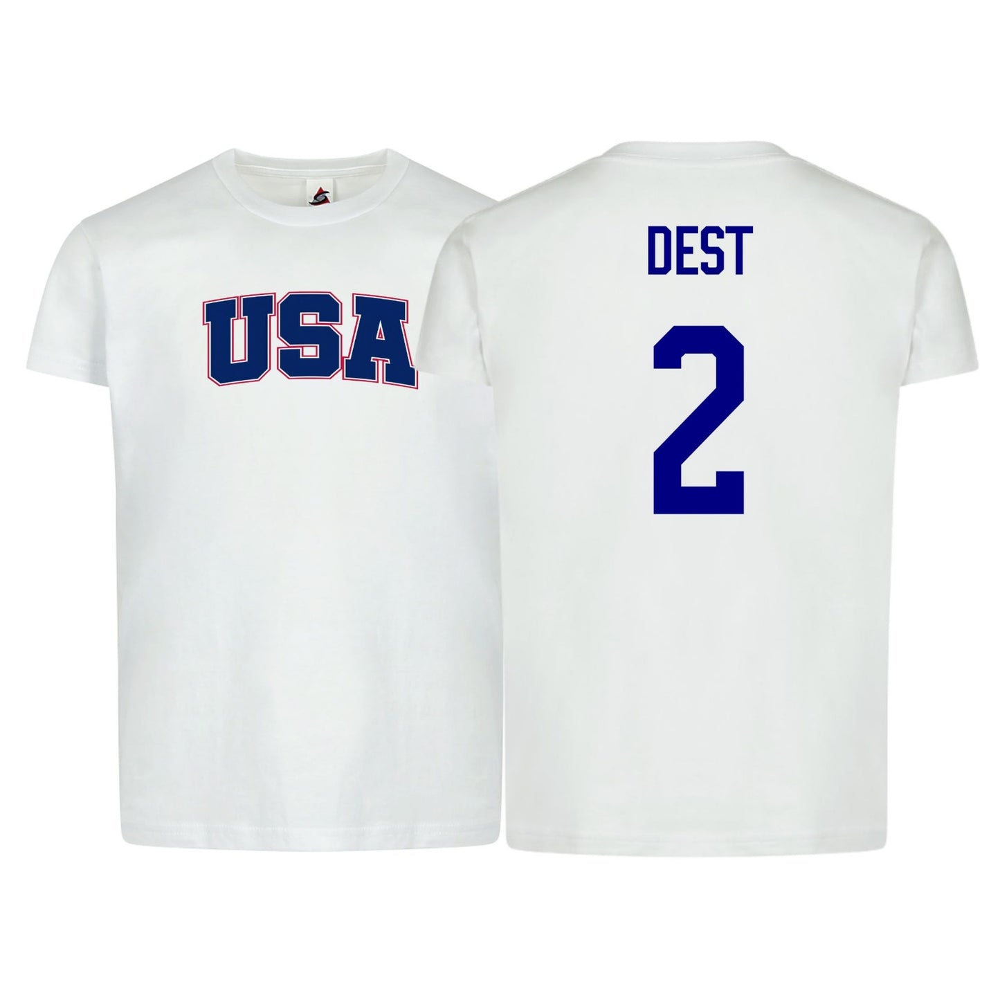 USA Flag T-Shirt β Dest #2 β Adult Unisex 100% Cotton Tee (Sizes Sβ3XL)