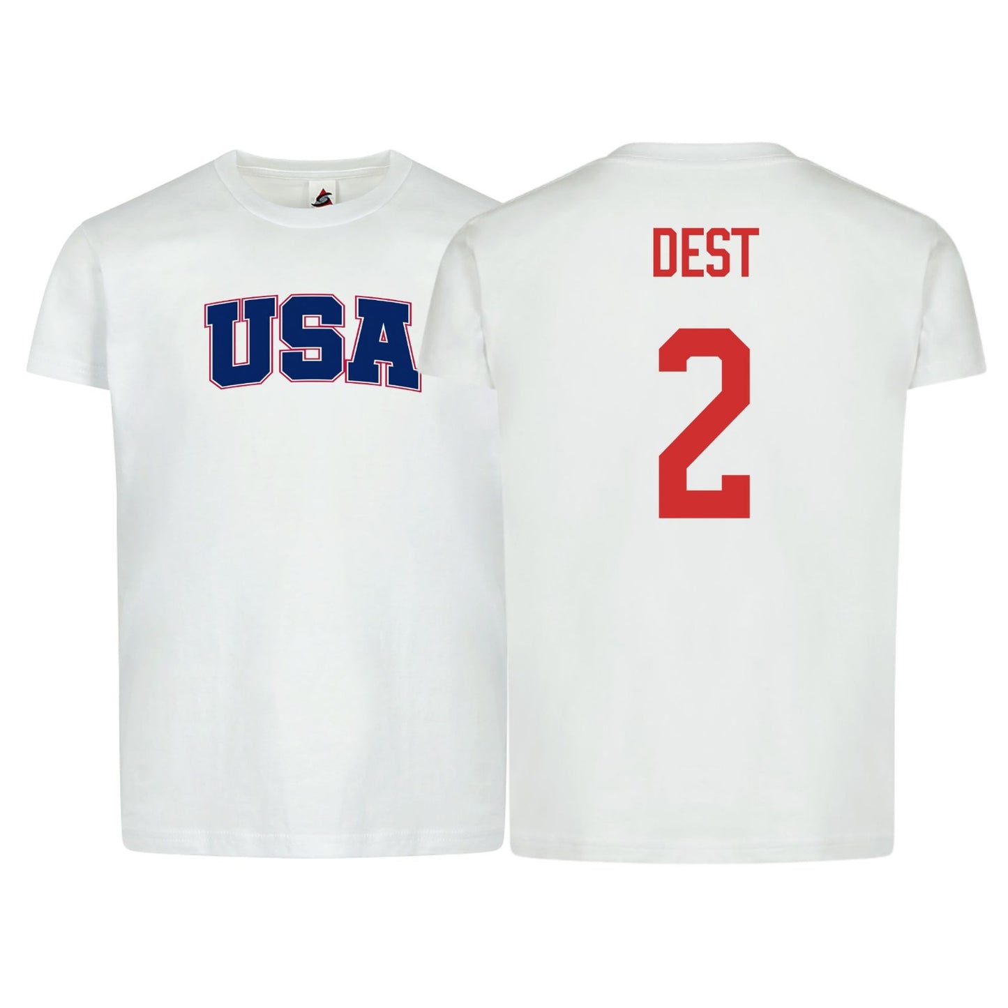 USA Flag T-Shirt β Dest #2 β Adult Unisex 100% Cotton Tee (Sizes Sβ3XL)