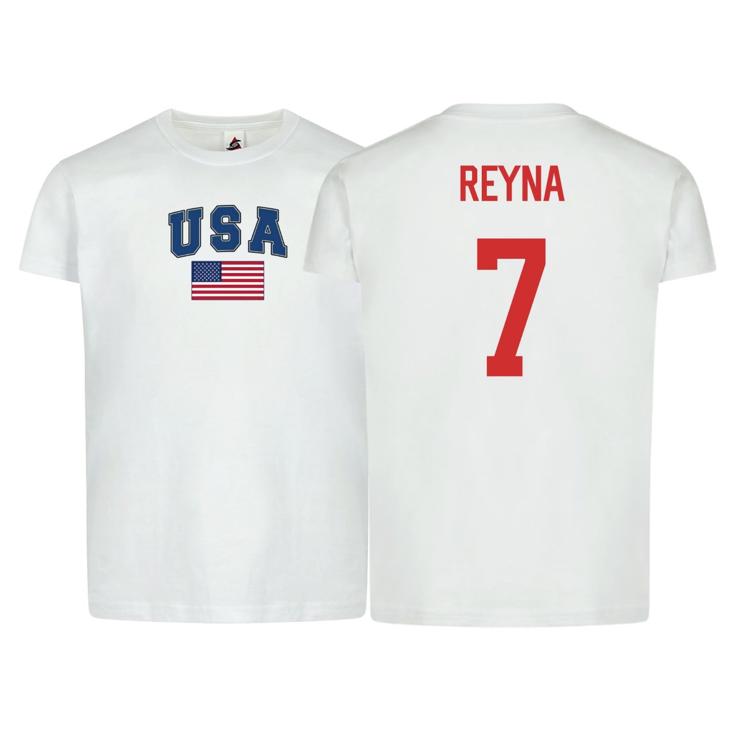 Kids USA Flag Reyna #7 Youth Cotton T-Shirt