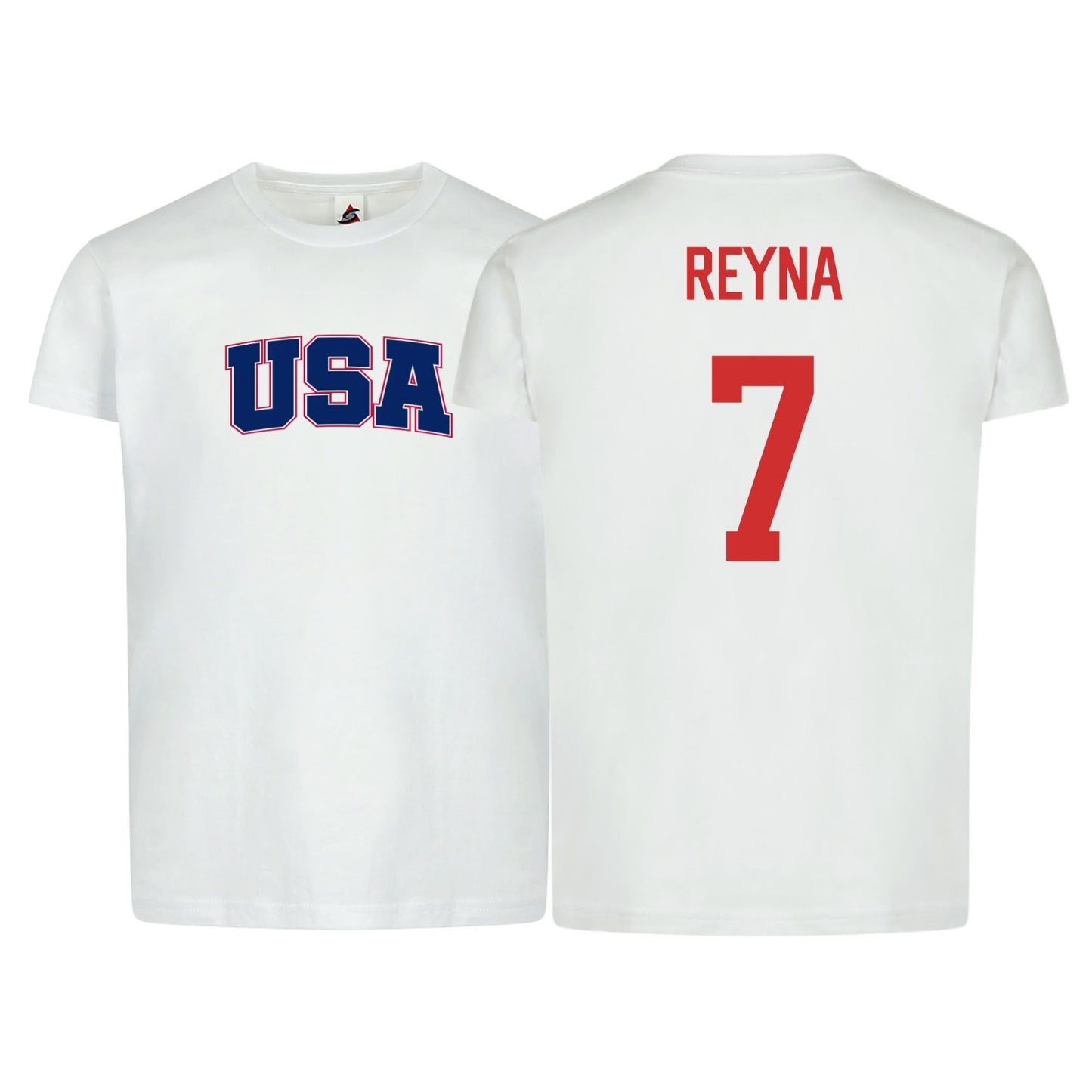 Kids USA Flag Reyna #7 Youth Cotton T-Shirt