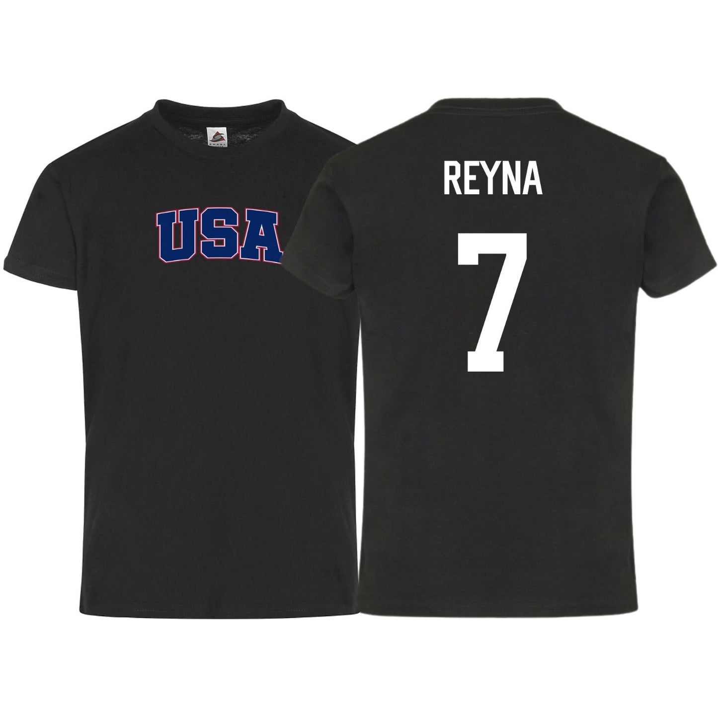 Kids USA Flag Reyna #7 Youth Cotton T-Shirt