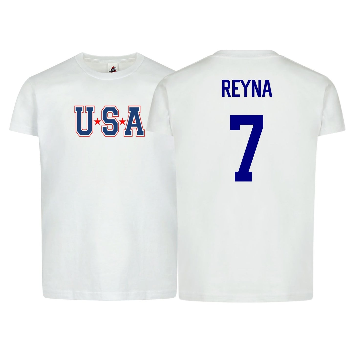 Kids USA Flag Reyna #7 Youth Cotton T-Shirt