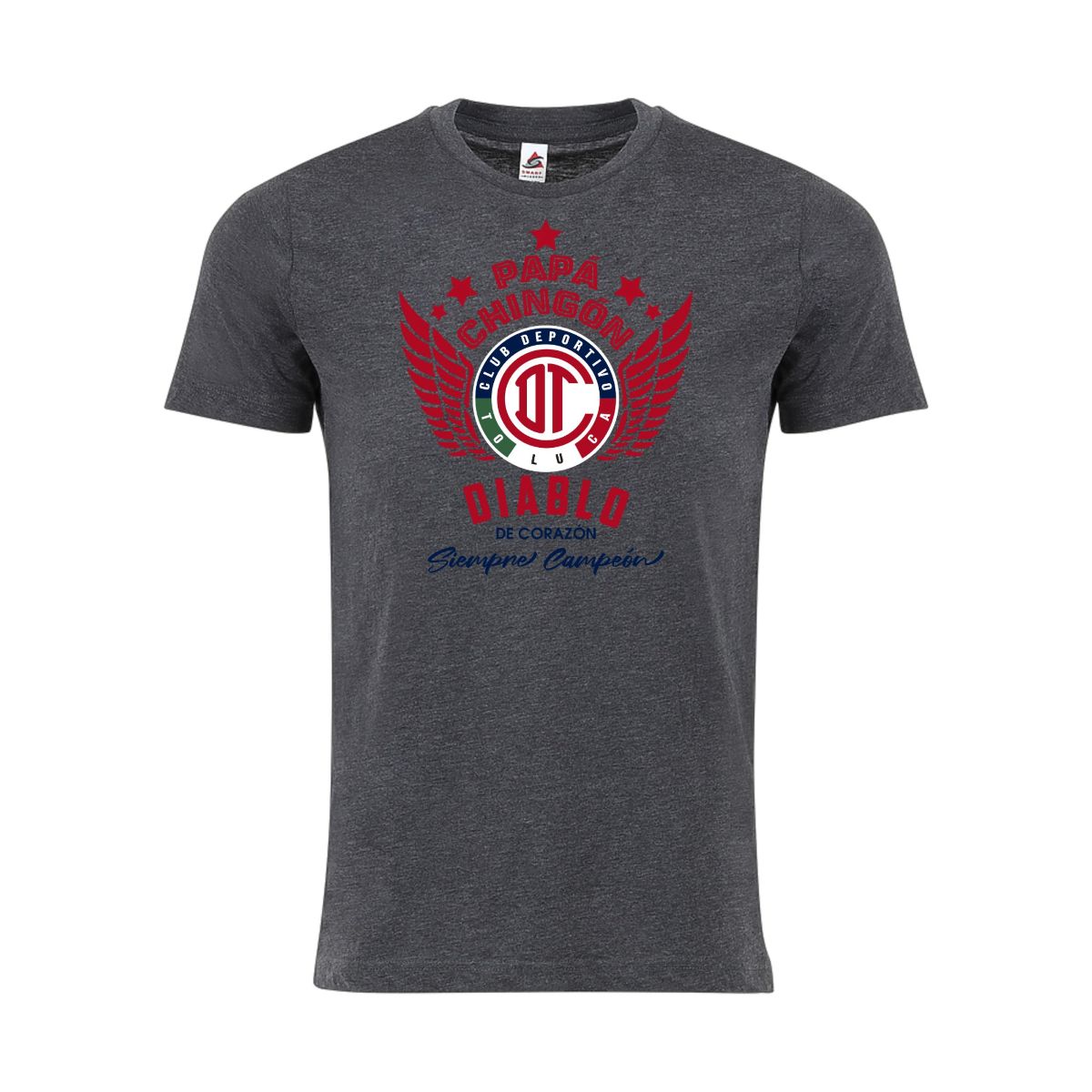 Toluca Papá Chingón T-Shirt – Diablo de Corazón, Siempre Campeón Soccer Fan Tee for Men