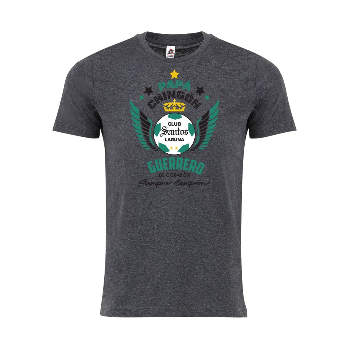 Santos Papá Chingón T-Shirt – Guerrero de Corazón, Siempre Campeón
