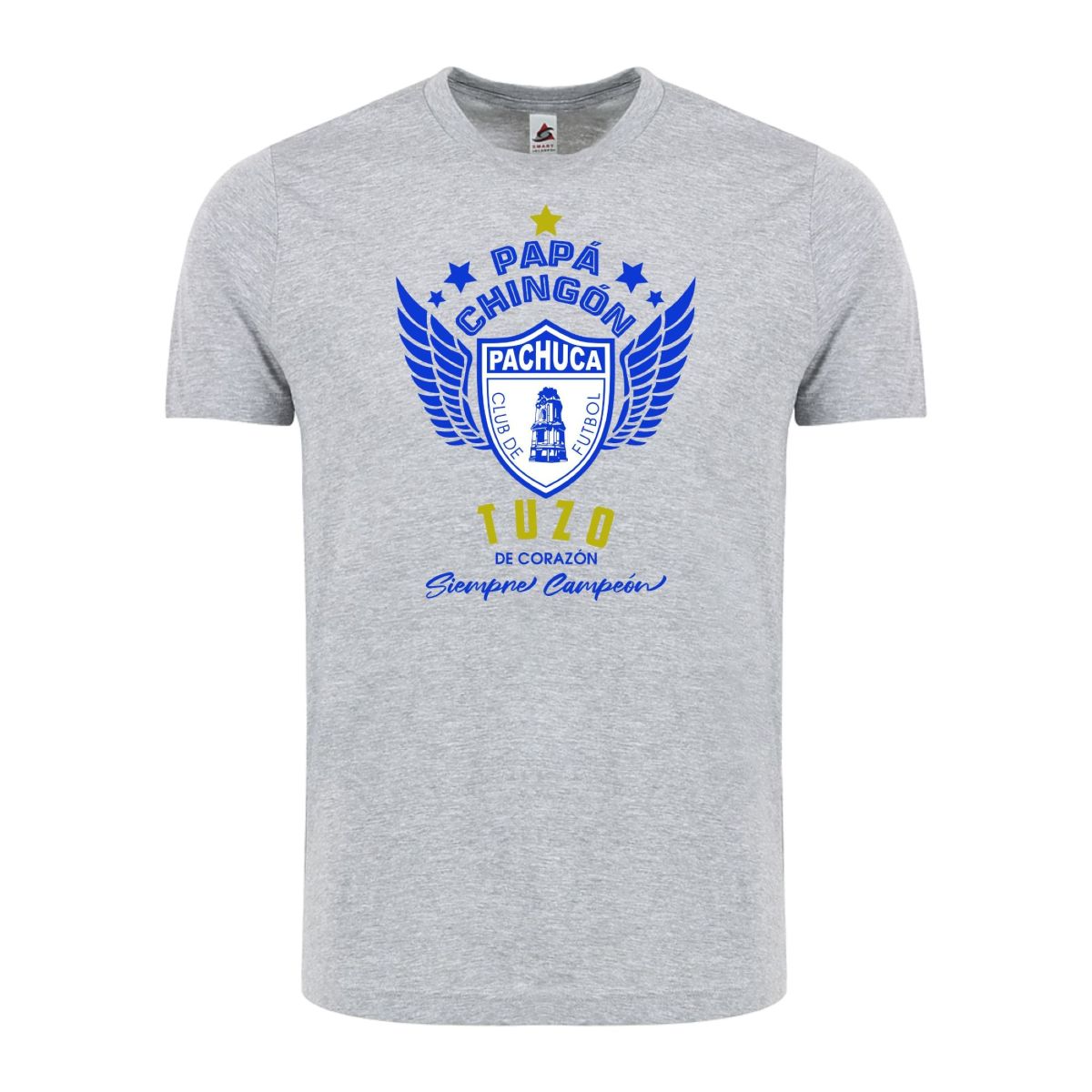 Pachuca Papá Chingón T-Shirt – Tuzo de Corazón, Siempre Campeón Soccer Fan Tee for Men