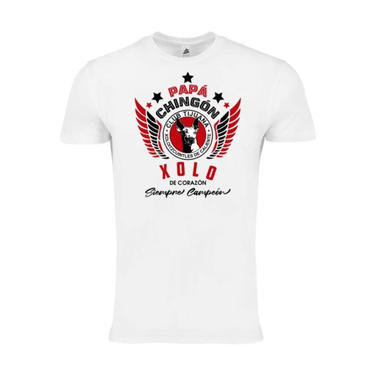 Xolos Papá Chingón T-Shirt – Xolo de Corazón, Siempre Campeón Soccer Fan Tee for Men