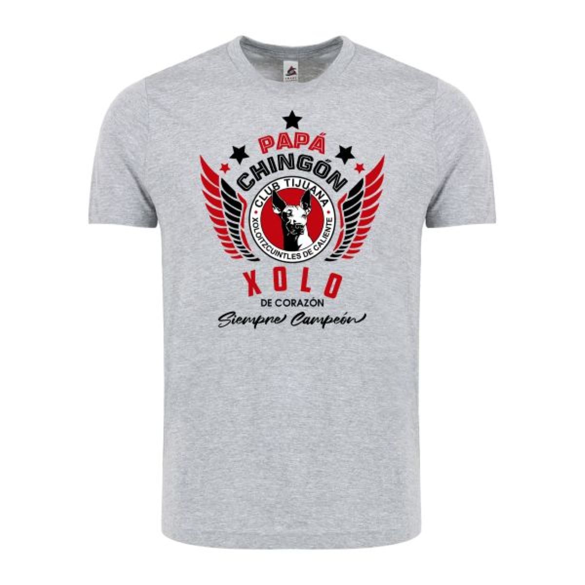 Xolos Papá Chingón T-Shirt – Xolo de Corazón, Siempre Campeón Soccer Fan Tee for Men
