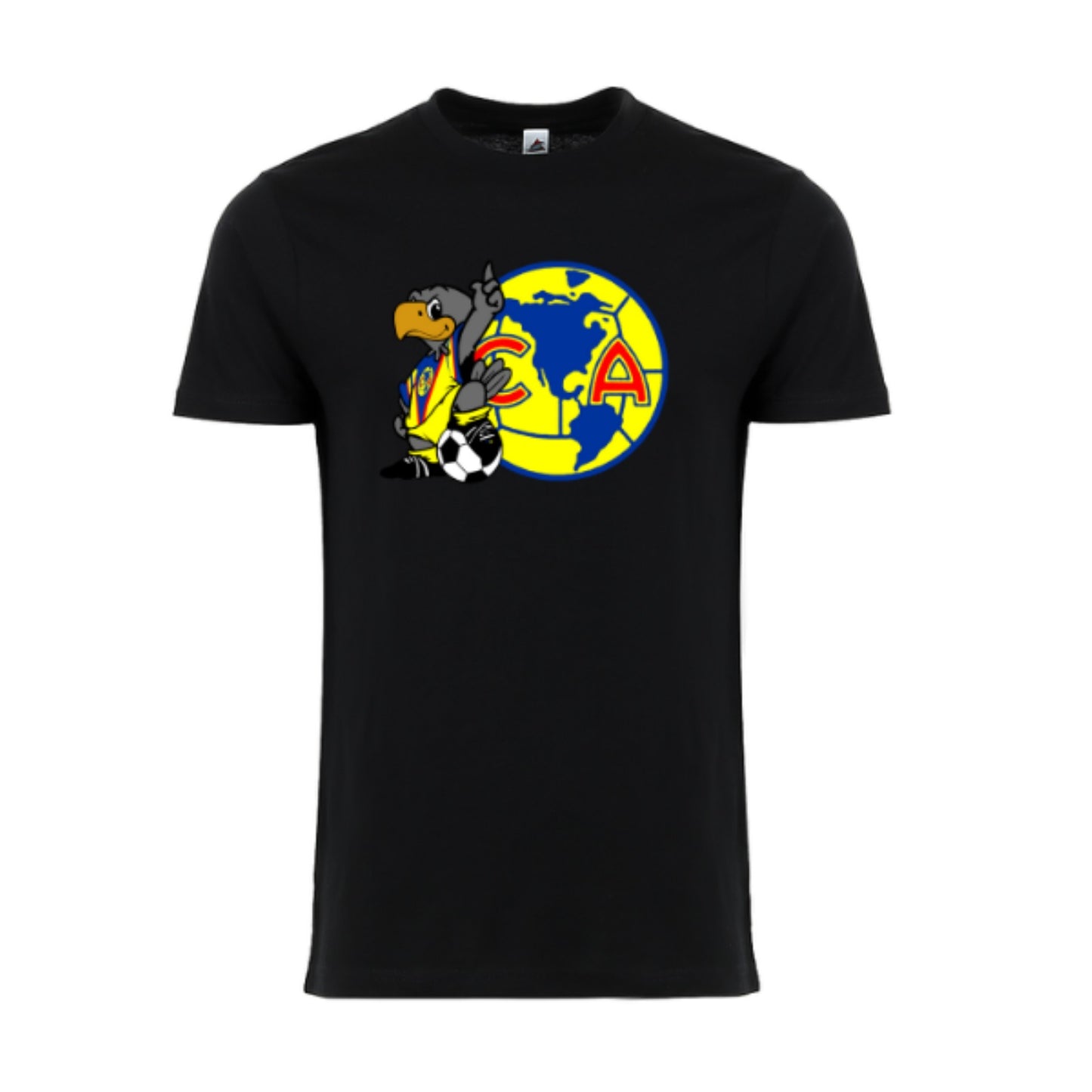 Club America Soccer Fan Graphic T-Shirt - 100% Cotton Short Sleeve Unisex Tee for Men and Women