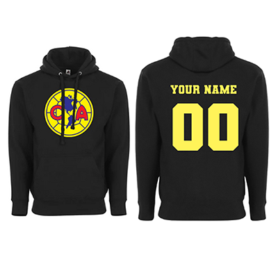 Customizable Club America Adult Pullover Hoodie - Aguilas del America Hoodie - Fan Apparel