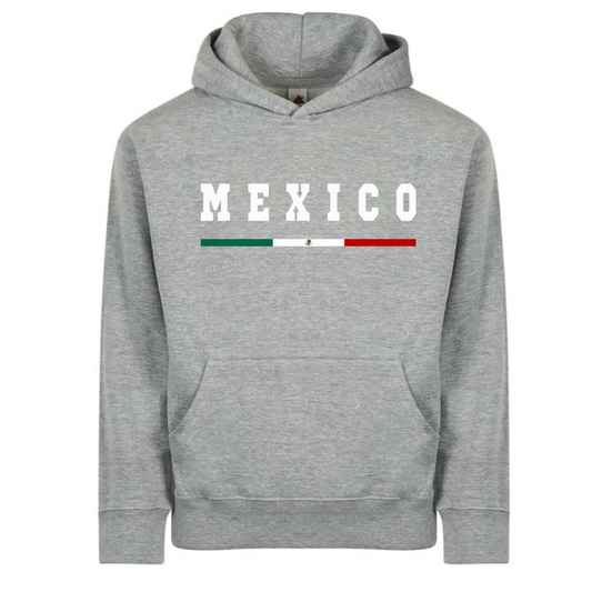Mexico Flag Kids Hoodie Soccer Fan Pullover