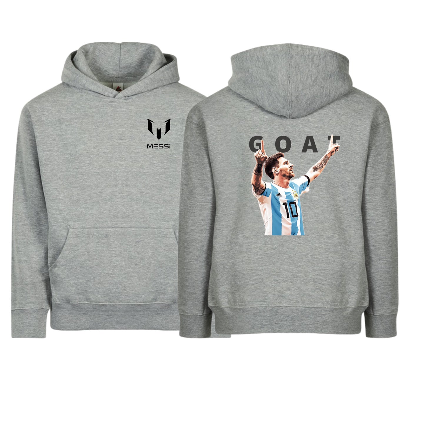 Kids/Youth Messi #10 "GOAT" Pullover Hoodie