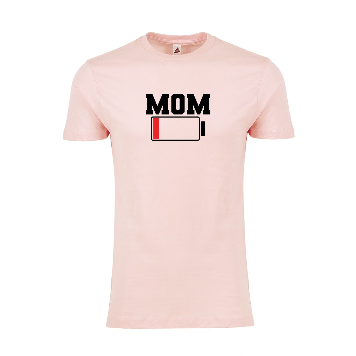 Funny Mom Tee Shirt – New Mom T-Shirt – 'Mom Battery Low' Tee – Tired and Stressed Mom Gift
