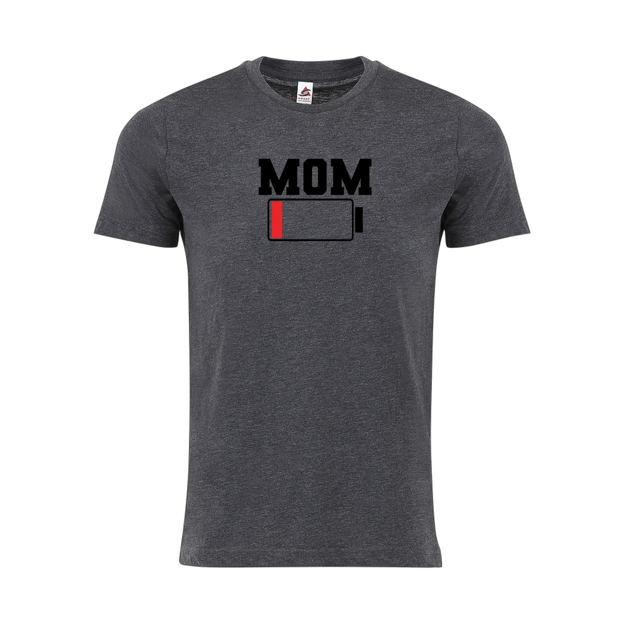 Funny Mom Tee Shirt – New Mom T-Shirt – 'Mom Battery Low' Tee – Tired and Stressed Mom Gift