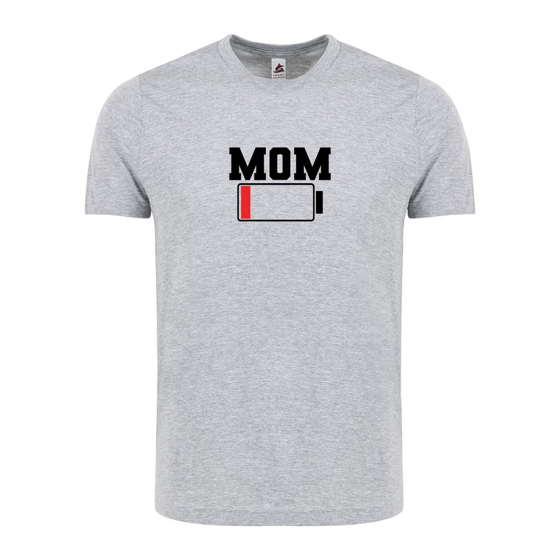 Funny Mom Tee Shirt – New Mom T-Shirt – 'Mom Battery Low' Tee – Tired and Stressed Mom Gift