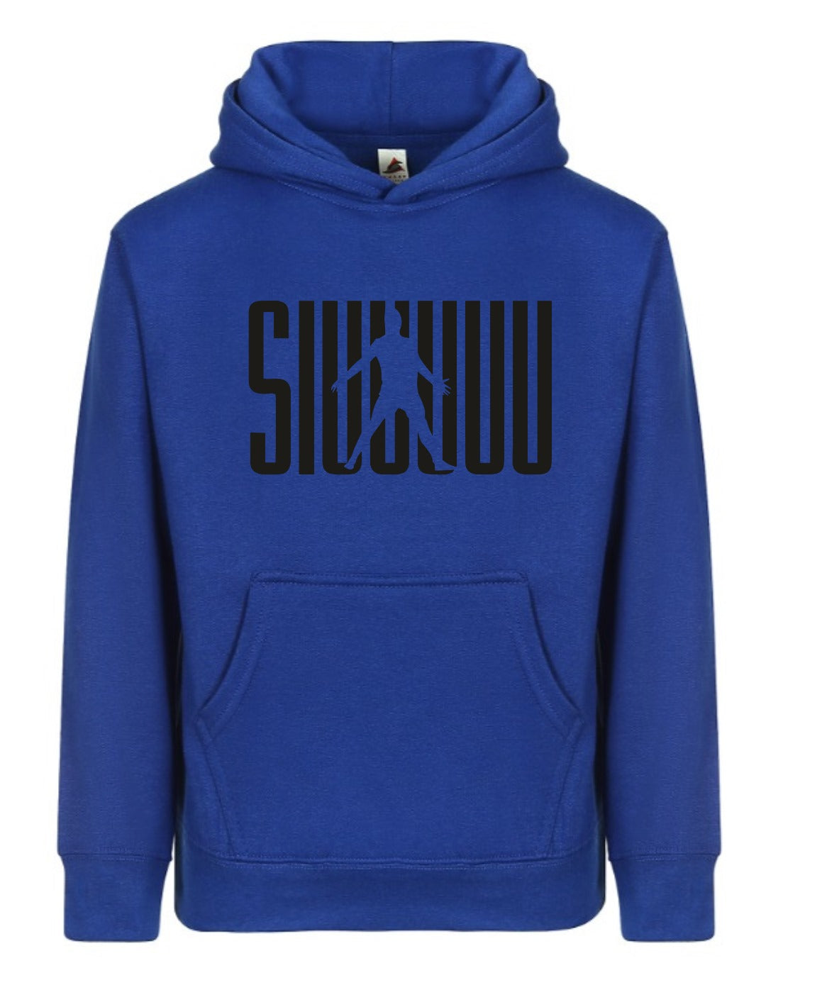 Kids' Cristiano Ronaldo Siuuuuuu Fashion Cotton Pullover Hoodie with Kangaroo Pocket - Youth Sweater