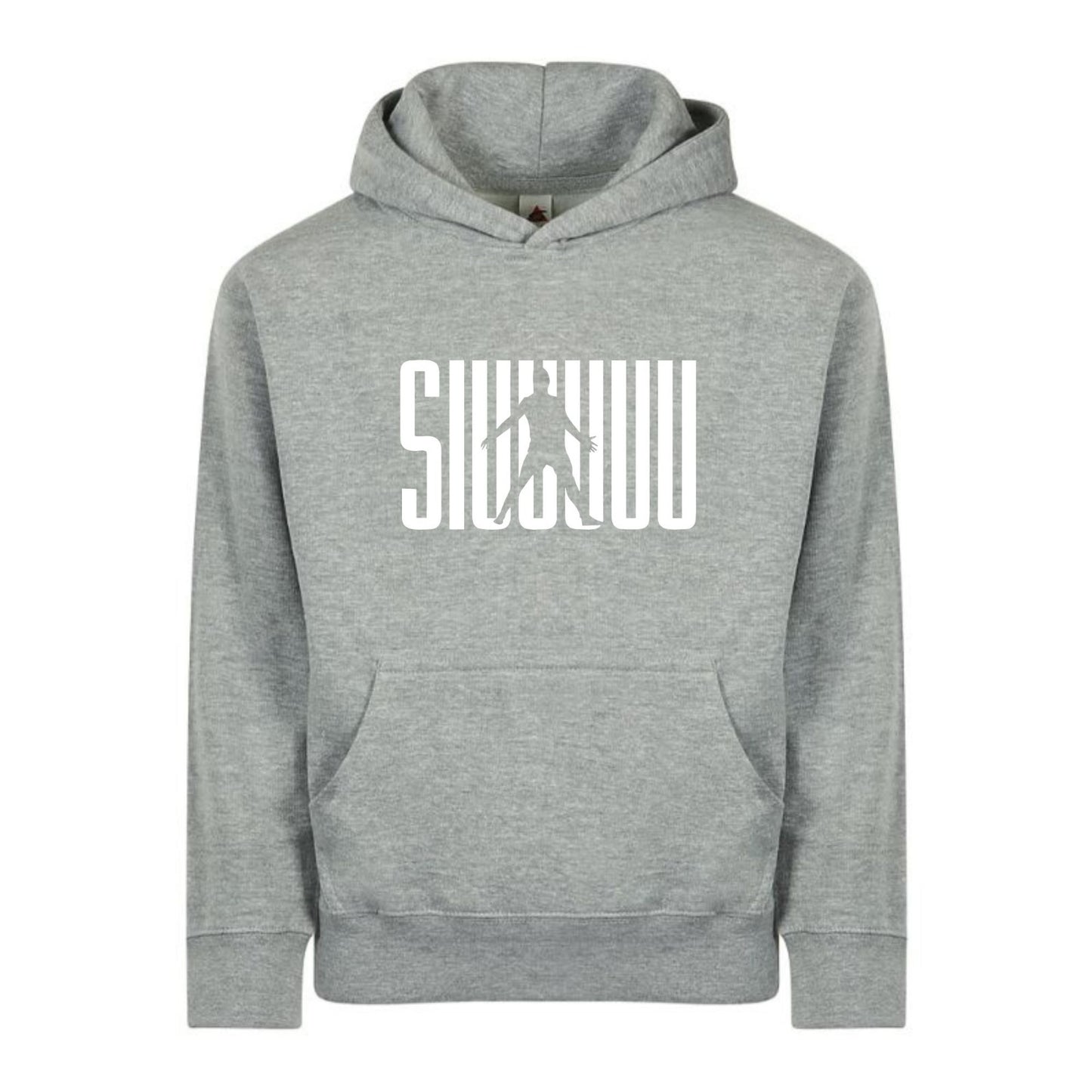 Kids' Cristiano Ronaldo Siuuuuuu Fashion Cotton Pullover Hoodie with Kangaroo Pocket - Youth Sweater