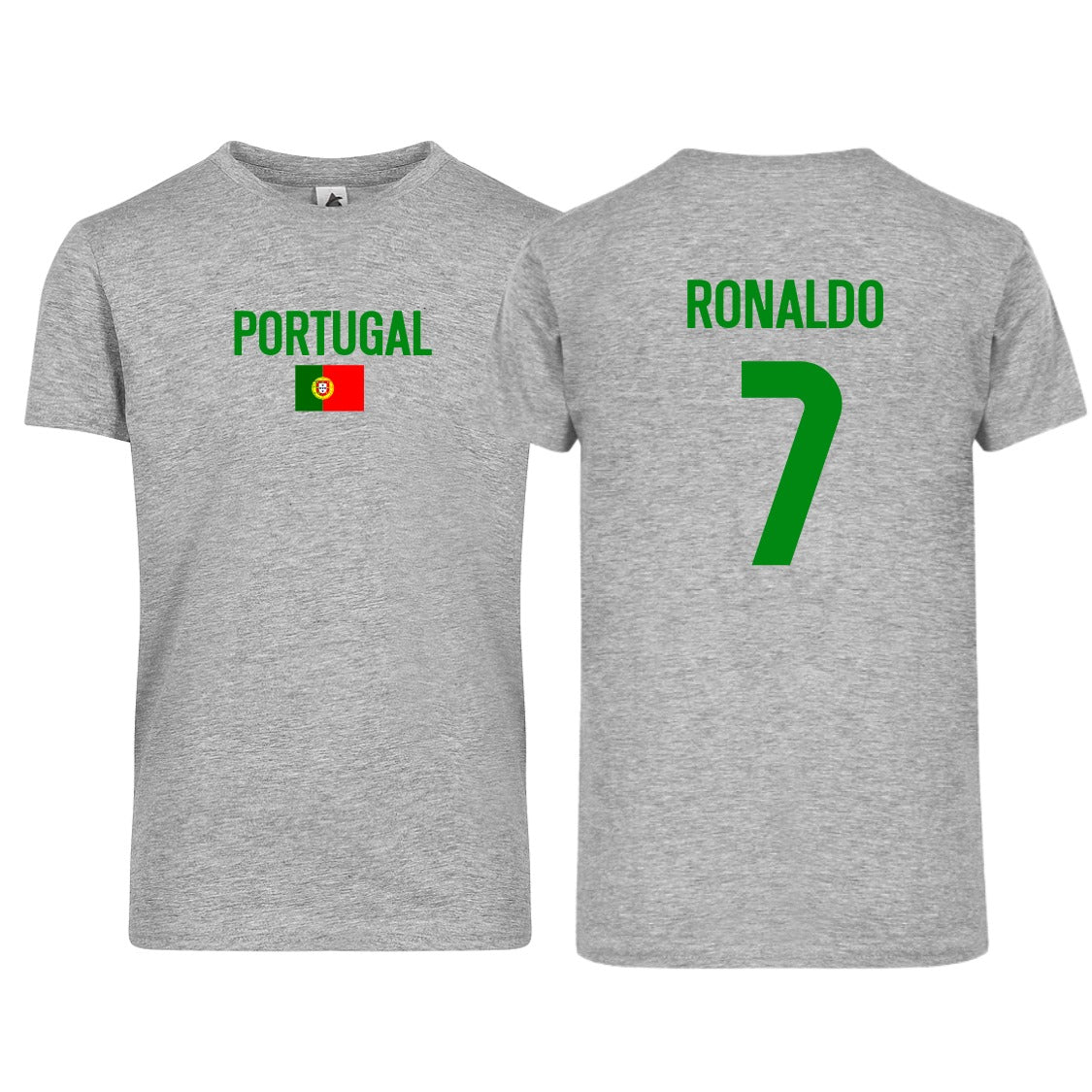 Adult Unisex Portugal Flag Ronaldo #7 Short Sleeve T-Shirt β Classic Fit & Bold Design