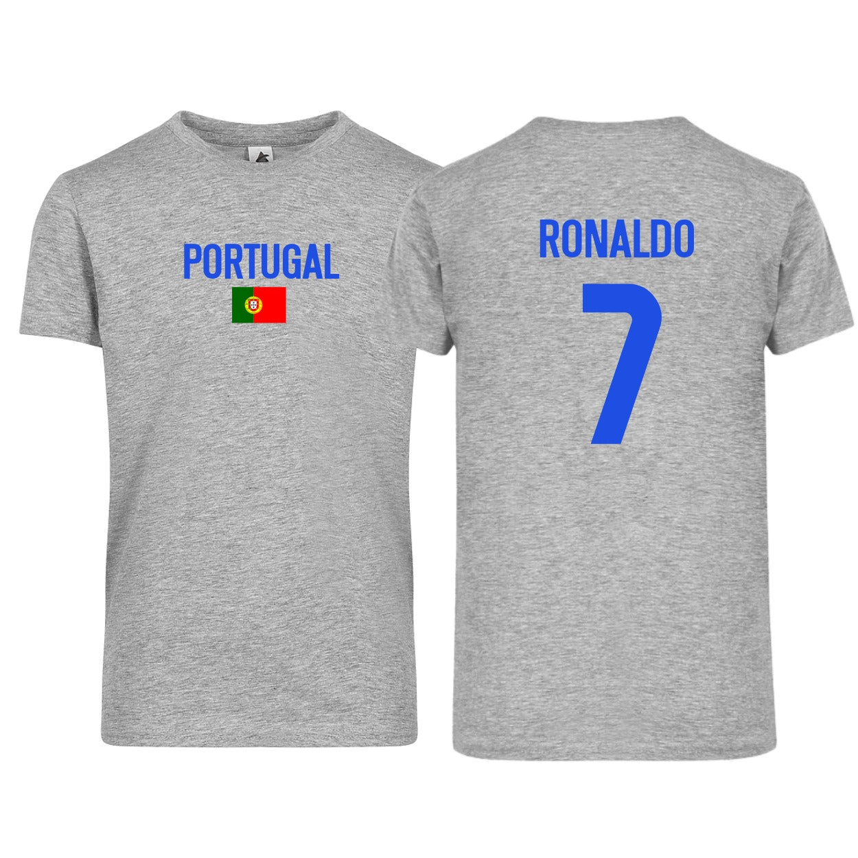 Adult Unisex Portugal Flag Ronaldo #7 Short Sleeve T-Shirt β Classic Fit & Bold Design