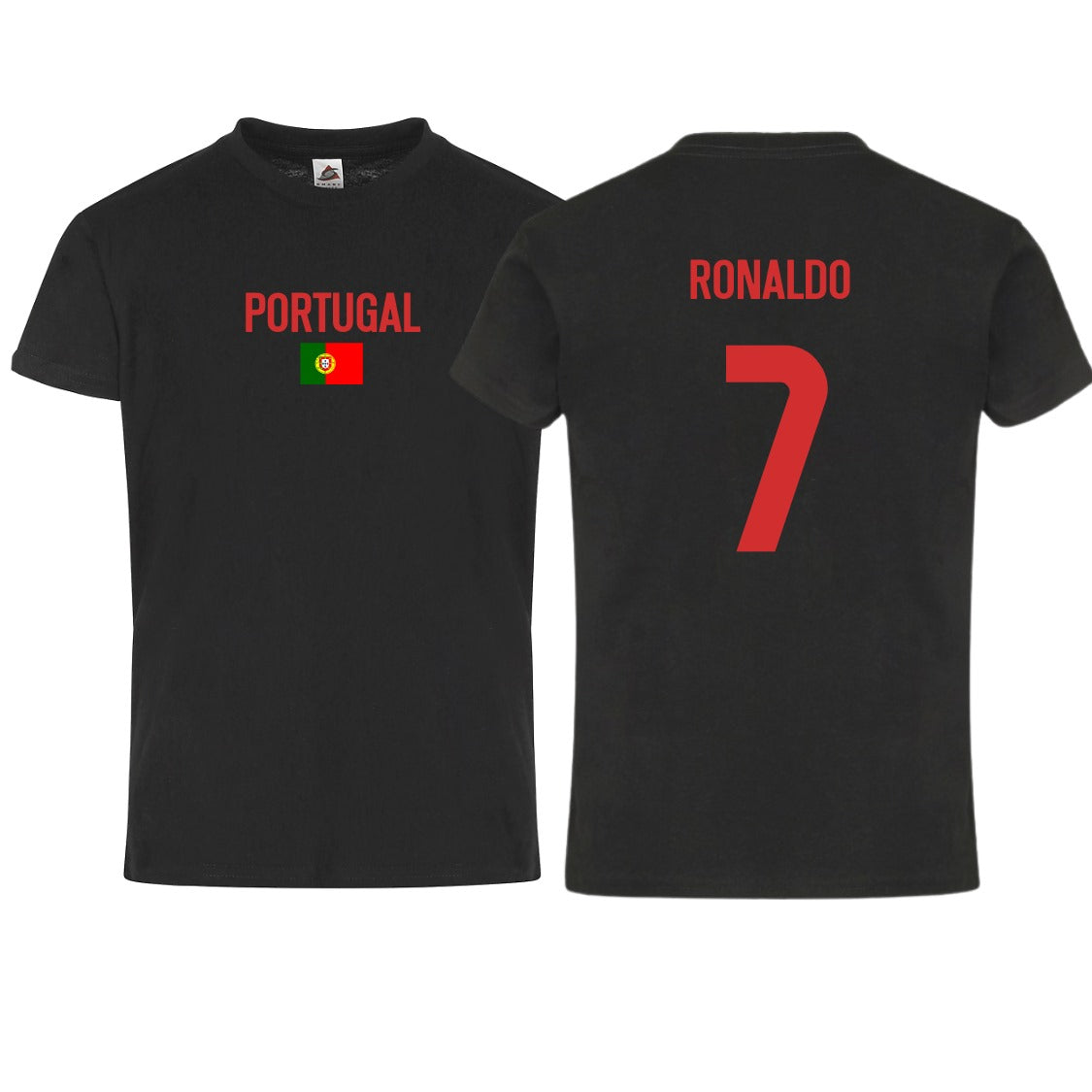 Adult Unisex Portugal Flag Ronaldo #7 Short Sleeve T-Shirt – Classic Fit & Bold Design