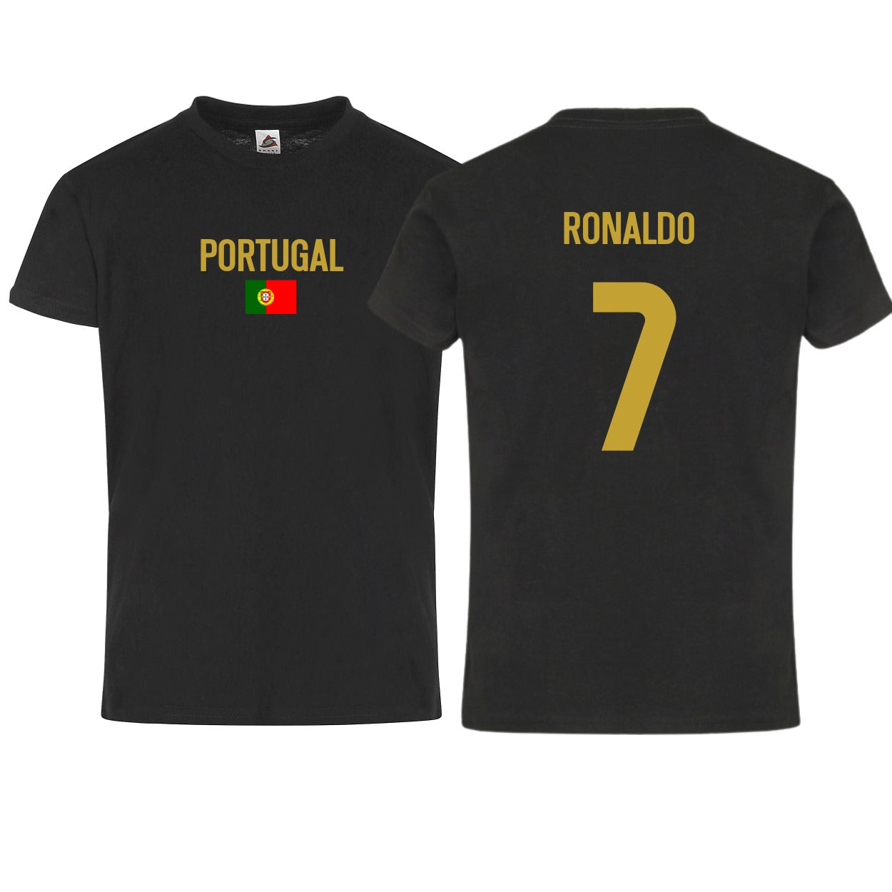Adult Unisex Portugal Flag Ronaldo #7 Short Sleeve T-Shirt – Classic Fit & Bold Design