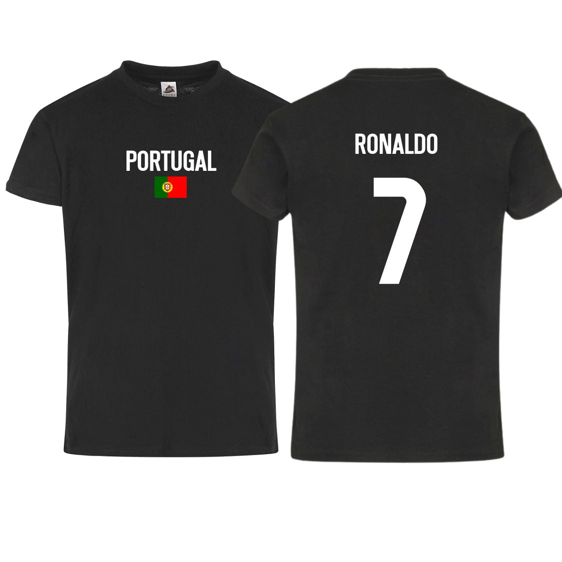 Adult Unisex Portugal Flag Ronaldo #7 Short Sleeve T-Shirt – Classic Fit & Bold Design