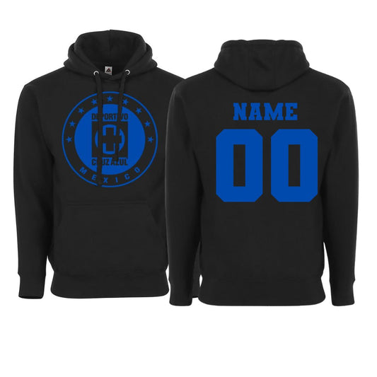 Customizable Cruz Azul Adult Comfort Pullover Hoodie - Soccer Fan Apparel for Men
