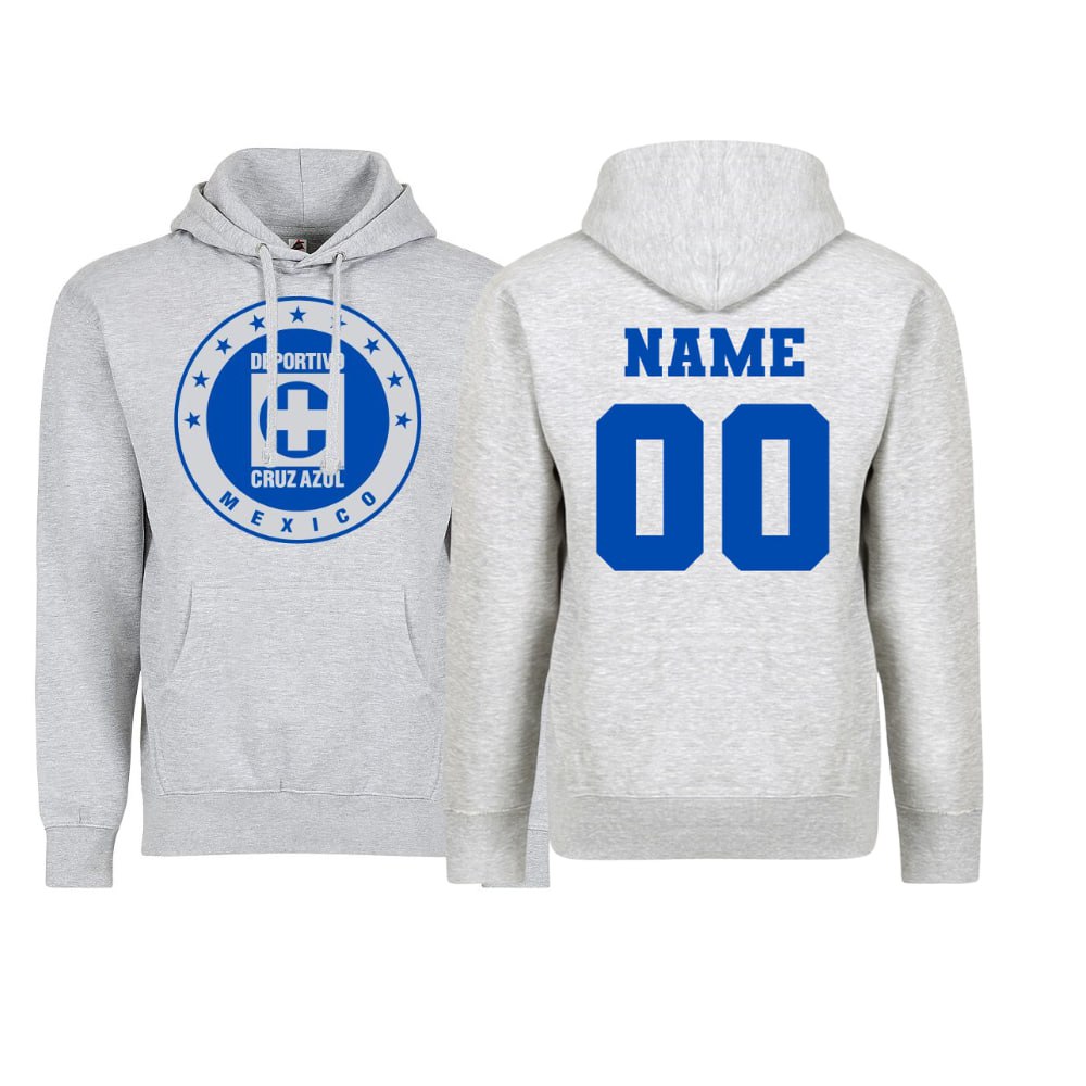 Customizable Cruz Azul Adult Comfort Pullover Hoodie - Soccer Fan Apparel for Men