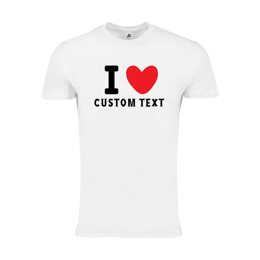 I Love Custom Valentines Day Tee Shirt