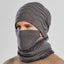 Three piece windproof mask collar