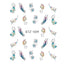 1pcs Nail Sticker Butterfly Flower Water Transfer Decal Sliders for Nail Art Decoration Tattoo Manicure Wraps Tools Tip JISTZ508