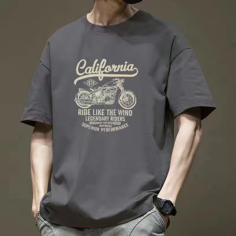 Men's American Retro Oversize Cotton T-shirt