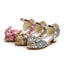 Girls' High Heel Leather Sandals With Soft Sole