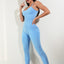 Womens Sexy Unitard One Piece Jumpsuit Spaghetti Strap Tummy Control Rompers Sleeveless Bodysuits Outfits