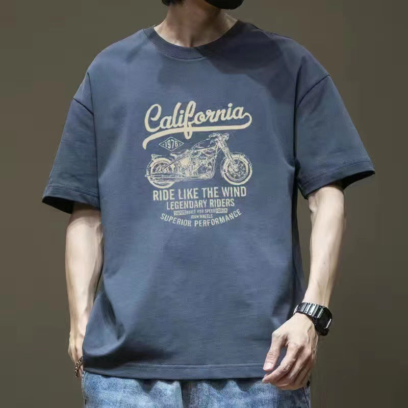 Men's American Retro Oversize Cotton T-shirt