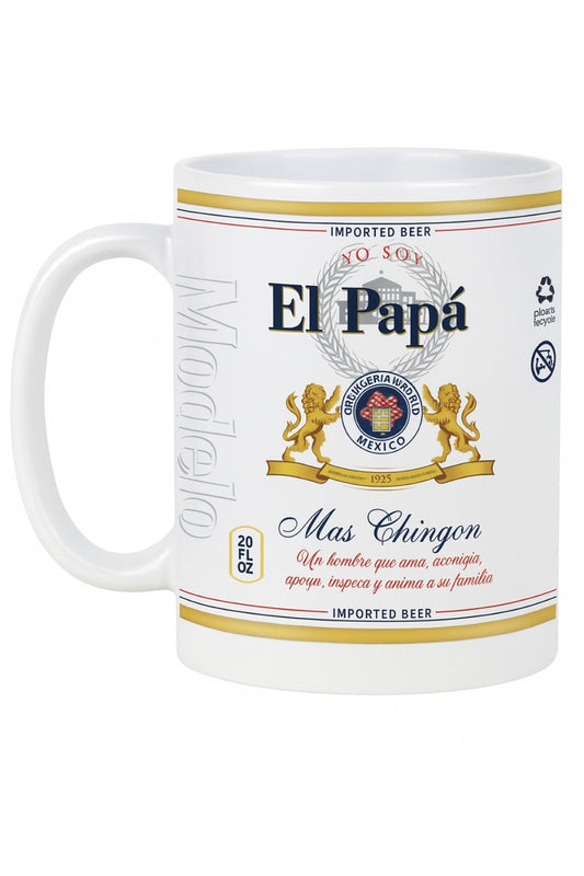 Celebrate your dad with a fun and meaningful gift! The El Papá Más Chingón 11oz Ceramic Mug is the perfect way to show appreciation for the coolest dad ever.