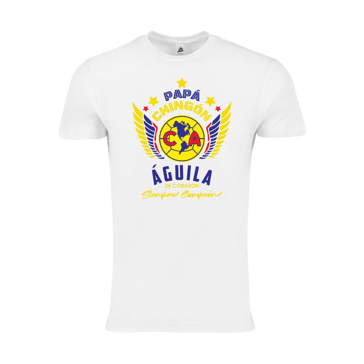 Men's Club America Papá Chingón Aguilas de Corazon T-Shirts